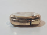 Vintage Fisher Mother of Pearl Abalone Shell Engraved Gold Tone Round Shaped Lighter Made in Japan