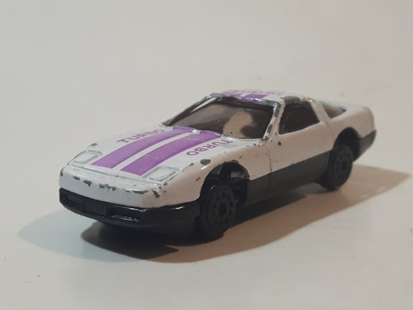 Unknown Brand 888-7 "Super Turbo" White Die Cast Toy Car Vehicle