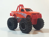 Greenbrier 4x4 Express Wheels Monster Truck Orange and Red Plastic Die Cast Toy Car Vehicle