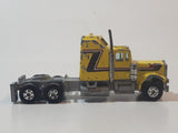 Vintage 1980s Yatming Kenworth Semi Tractor Truck Yellow Die Cast Toy Car Vehicle