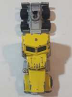 Vintage 1980s Yatming Kenworth Semi Tractor Truck Yellow Die Cast Toy Car Vehicle