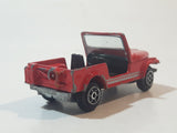 Vintage 1980s Yatming No. 1608 Jeep CJ7 Red Die Cast Toy Car Vehicle