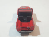 Vintage 1980s Yatming No. 1608 Jeep CJ7 Red Die Cast Toy Car Vehicle