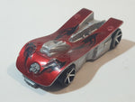 2008 Hot Wheels Motoblade Dark Red Plastic Toy Car Vehicle McDonald's Happy Meal with Crash Sound - Dead Battery