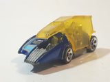 2007 Hot Wheels Wild Things Motor Psycho Popcycle Metalflake Dark Blue Die Cast Toy Car Vehicle