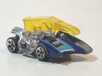 2007 Hot Wheels Wild Things Motor Psycho Popcycle Metalflake Dark Blue Die Cast Toy Car Vehicle