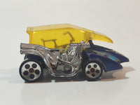 2007 Hot Wheels Wild Things Motor Psycho Popcycle Metalflake Dark Blue Die Cast Toy Car Vehicle