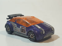 2006 Hot Wheels Drag Race Duel Super Gnat 05 Metallic Purple with Orange Tint Die Cast Toy Car Vehicle