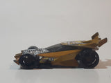 2007 Hot Wheels Drift King Gold Die Cast Toy Car Vehicle