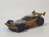 2007 Hot Wheels Drift King Gold Die Cast Toy Car Vehicle