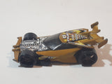 2007 Hot Wheels Drift King Gold Die Cast Toy Car Vehicle