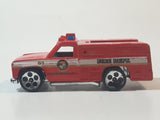 1997 Hot Wheels Fire Fighting Rescue Ranger 51 Red Fire Truck Die Cast Toy Car Vehicle