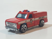 1997 Hot Wheels Fire Fighting Rescue Ranger 51 Red Fire Truck Die Cast Toy Car Vehicle