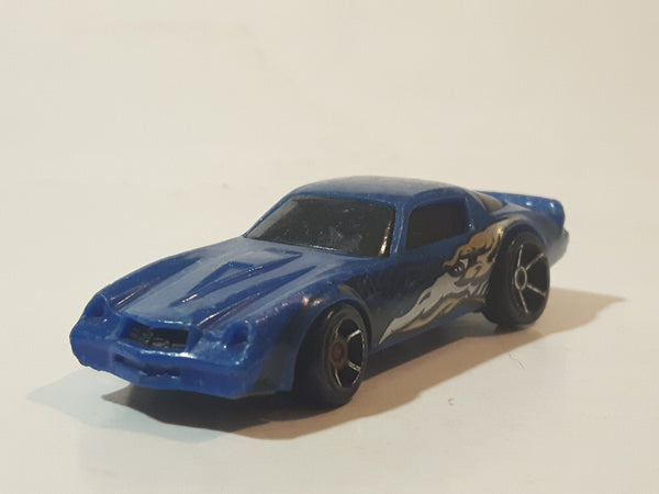 2006 Hot Wheels Terrordactyl Chevrolet Camaro Z28 Blue Die Cast Toy Muscle Car Vehicle