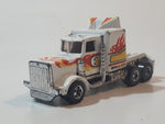 1983 Hot Wheels Long Shot Semi Tractor Truck Rig Pennzoil #1 White Die Cast Car Vehicle