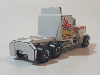 1983 Hot Wheels Long Shot Semi Tractor Truck Rig Pennzoil #1 White Die Cast Car Vehicle