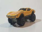 1987 Hot Wheels Monster Vette Corvette Stingray Yellow Die Cast Toy Car Vehicle