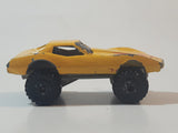 1987 Hot Wheels Monster Vette Corvette Stingray Yellow Die Cast Toy Car Vehicle