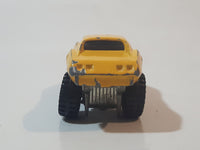 1987 Hot Wheels Monster Vette Corvette Stingray Yellow Die Cast Toy Car Vehicle