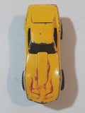 1987 Hot Wheels Monster Vette Corvette Stingray Yellow Die Cast Toy Car Vehicle