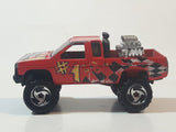 1997 Hot Wheels Racing World Nissan Hardbody Truck Red Die Cast Toy Car Vehicle