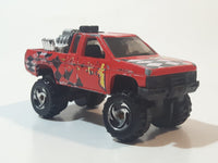 1997 Hot Wheels Racing World Nissan Hardbody Truck Red Die Cast Toy Car Vehicle