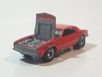 1983 Hot Wheels '67 Camaro Red Die Cast Toy Car Vehicle with Opening Hood