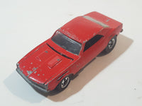 1983 Hot Wheels '67 Camaro Red Die Cast Toy Car Vehicle with Opening Hood