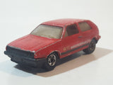 1991 Hot Wheels VW Golf GTI Red Die Cast Toy Car Vehicle