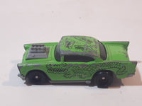 1993 McDonald's Hot Wheels Tattoo Machine Alligator '57 Chevy Lime Green Die Cast Toy Muscle Car Vehicle