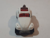 1987 Hot Wheels Baja Bug Volkswagen VW Beetle White Die Cast Toy Car Vehicle