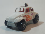 1987 Hot Wheels Baja Bug Volkswagen VW Beetle White Die Cast Toy Car Vehicle