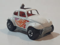 1987 Hot Wheels Baja Bug Volkswagen VW Beetle White Die Cast Toy Car Vehicle