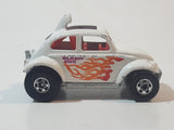 1987 Hot Wheels Baja Bug Volkswagen VW Beetle White Die Cast Toy Car Vehicle