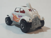 1987 Hot Wheels Baja Bug Volkswagen VW Beetle White Die Cast Toy Car Vehicle