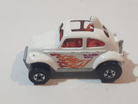 1987 Hot Wheels Baja Bug Volkswagen VW Beetle White Die Cast Toy Car Vehicle