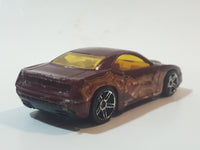 2009 Hot Wheels Flip & Crash Duel Rapid Transit Metallic Dark Red Die Cast Toy Car Vehicle