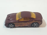 2009 Hot Wheels Flip & Crash Duel Rapid Transit Metallic Dark Red Die Cast Toy Car Vehicle