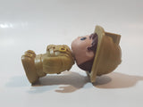 Fisher Price Little People Firefighter #1 Brown 2 5/8" Toy Figure