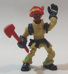 2009 Hasbro Adventure Heroes Fireman Firefighter 3" Tall Toy Action Figure C-2528A