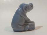 Vintage 1970s Wade England Whimsies Circus Animals Elephant Blue Miniature Figurine