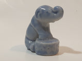 Vintage 1970s Wade England Whimsies Circus Animals Elephant Blue Miniature Figurine