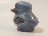 Antique Japan Mid Century Blue and Peach Luster Duck Ceramic Salt or Pepper Shaker (Single)