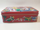 1998 Warner Bros. Looney Tunes Bugs Bunny Tweety and Taz Embossed Tin Metal Container