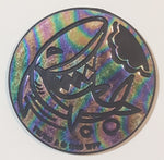 1995 WPF Pog Canada Games Shark Rainbow and Black Plastic Caps Pog Slammer