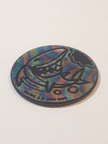1995 WPF Pog Canada Games Shark Rainbow and Black Plastic Caps Pog Slammer