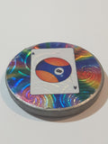 Pool Billiards Snooker Orange and Purple 8 Ball Black Ace Playing Card Heavy Metal Caps Pog Slammer