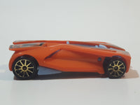 2007 Hot Wheels Track Stars Antracite Orange Die Cast Toy Car Vehicle