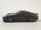 Rare 2009 Matchbox Porsche 911 Turbo Metalflake Maroon Die Cast Toy Car Vehicle