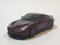 Rare 2009 Matchbox Porsche 911 Turbo Metalflake Maroon Die Cast Toy Car Vehicle